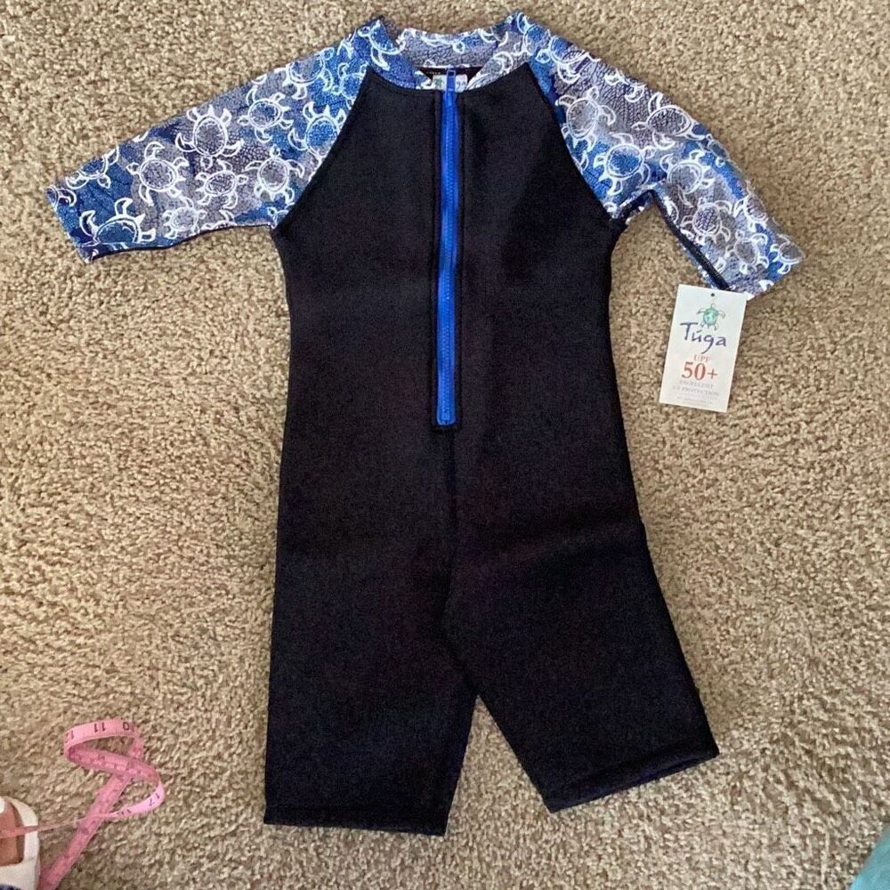 NWT Tuga Sun Swim Protection UPF 50+ Neoprene Wetsuit Youth 6 years